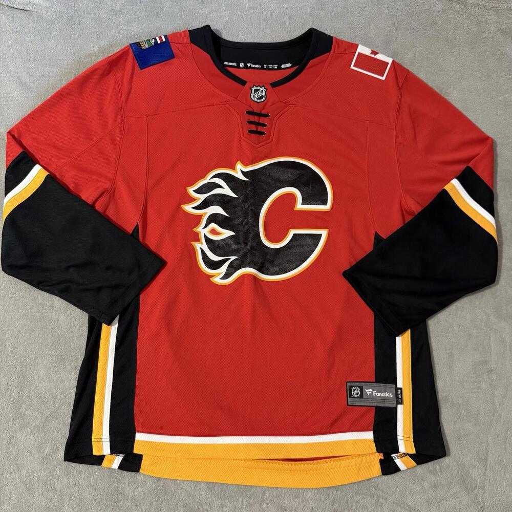 Calgary Flames NHL Fanatics Jersey Red Black XL Men’s